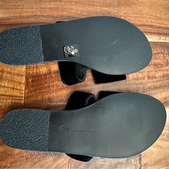 Ancient Greek Sandals Apteros Velvet Slides Size 41 - Picture 2 of 2
